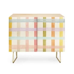 Gigi Rosado Pastel Plaid Credenza - Deny Designs -Furniture Sales Shop GUEST 0c303eee 86b6 4949 811e 9097ffb81deb