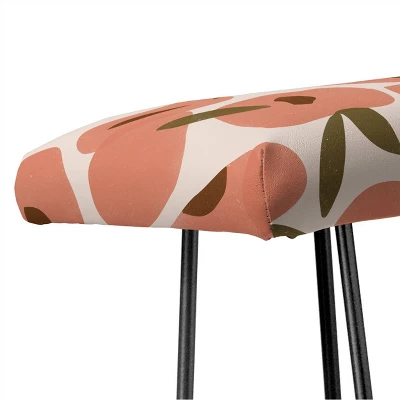 Alisa Galitsyna Peach Harvest Bench Orange/Black - Deny Designs 4 Alisa Galitsyna Peach Harvest Bench Orange/Black - Deny Designs - Image 2