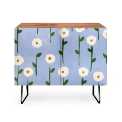 Reves Et Histoires Cute Little Flowers Black Legged Credenza - Deny Designs -Furniture Sales Shop GUEST 1872855f f2b9 45f9 8ec4 57da9b2df8df