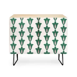 Maritza Lisa Retro Green Floral Pattern Credenza - Deny Designs -Furniture Sales Shop GUEST 210903d4 5d11 453a 8858 bcf21976d7fb