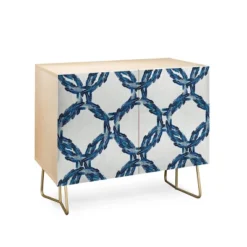 Morgan Kendall Feather Wreaths Credenza - Deny Designs