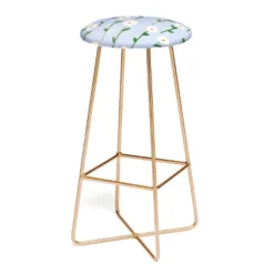Reves Et Histoires Cute Little Flowers Barstool - Deny Designs -Furniture Sales Shop GUEST 25aa7a43 64d1 429a ae3d cea363c4315a