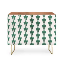 Maritza Lisa Retro Green Floral Pattern Credenza - Deny Designs -Furniture Sales Shop GUEST 316f435e 8b33 4a60 a6ad 016aecf44770
