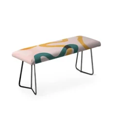 ThirtyOne Illustrations Streamers Bench Pink - Deny Designs