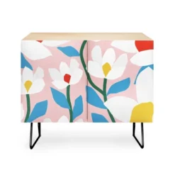 Maritza Lisa White Springs Florals Credenza - Deny Designs -Furniture Sales Shop GUEST 3c3699ac 5645 4d75 995f f3e1882371ae
