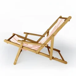 Little Arrow Design Co Cosmo Tile Terracotta Sling Chair - Pink - Deny Designs