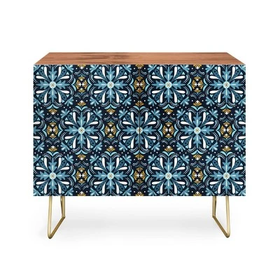 Heather Dutton Andalusia Midnight Blues Walnut Credenza - Deny Designs 6 Heather Dutton Andalusia Midnight Blues Walnut Credenza - Deny Designs - Image 4