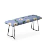Reves Et Histoires Cute Little Flowers Bench Blue - Deny Designs -Furniture Sales Shop GUEST 590bdda5 f313 4fd0 9029 7c8542bc0c4e