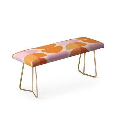 ThirtyOne Illustrations Bench Tangerine/Black - Deny Designs 3 ThirtyOne Illustrations Bench Tangerine/Black - Deny Designs