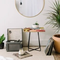 Viviana Gonzalez Retro Fusion Side Square Table - Deny Designs -Furniture Sales Shop GUEST 6e0cd38a 46b4 4afc bb86 80dfbfb68099