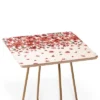 Square Ninola Design Prairie Flowers Countryside Red Side Table White/Gold - Deny Designs -Furniture Sales Shop GUEST 72ca463e b550 461d b9f4 1ce67295f247
