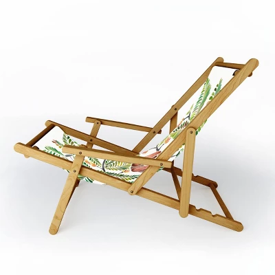 Cat Coquillette Happy Sloth Tropical Green Rainforest Sling Chair - Green - Deny Designs 3 Cat Coquillette Happy Sloth Tropical Green Rainforest Sling Chair - Green - Deny Designs