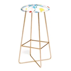 Maritza Lisa White Springs Florals Barstool - Deny Designs -Furniture Sales Shop GUEST 7bc2e1c7 6544 4221 b05c ea2a02471c62