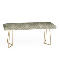 Iveta Abolina Scallop Fan Sage Bench - Deny Designs -Furniture Sales Shop GUEST 7f731694 d65f 4eeb 9a23 f7ebe1787401
