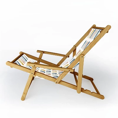 Avenie Little Arches Sling Chair - Blue/Yellow - Deny Designs 3 Avenie Little Arches Sling Chair - Blue/Yellow - Deny Designs