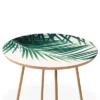 Round Anita's & Bella's Artwork Palm Leaves Green Vibes Side Table Green/Gold - Deny Designs -Furniture Sales Shop GUEST 8146beae 2ffa 43fd adef c73d21f3d34d