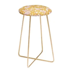 ThirtyOne Illustrations Wildflowers Counter Height Barstool - Deny Designs -Furniture Sales Shop GUEST 8ba543f9 751b 4ece 91ed 721915ff4bdb