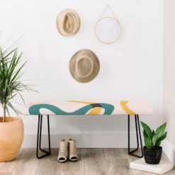 ThirtyOne Illustrations Streamers Bench Pink - Deny Designs -Furniture Sales Shop GUEST 8ffde52e e673 4ea8 9d5c 5b5c14aba506