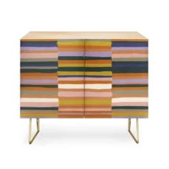 Gigi Rosado Brown Striped Pattern Credenza - Deny Designs -Furniture Sales Shop GUEST 9c024cb4 2913 4808 b14d 18d35daea371