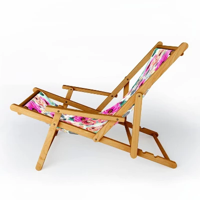 Marta Barragan Camarasa Abstract Geometrical Flowers Sling Chair - Deny Designs 3 Marta Barragan Camarasa Abstract Geometrical Flowers Sling Chair - Deny Designs