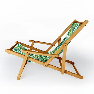 Marta Barragan Camarasa Leaf The Jungle Watercolor Sling Chair - Deny Designs 3 Marta Barragan Camarasa Leaf The Jungle Watercolor Sling Chair - Deny Designs