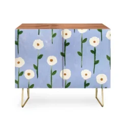 Reves Et Histoires Cute Little Flowers Gold Legged Credenza - Deny Designs -Furniture Sales Shop GUEST abb6fd84 f9be 4c6a 8eaf fc351415d349