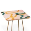 ThirtyOne Illustrations Streamers Side Table - Deny Designs -Furniture Sales Shop GUEST ad480265 4581 4d5b 84a9 a18fb7428058