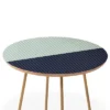 Round Colour Poems Color Block Lines Side Table Green/Gold - Deny Designs -Furniture Sales Shop GUEST b0b2a46f f73d 4cea be38 f30eca068466