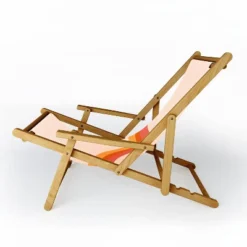 Furniture Sales Shop 33 Doodle By Meg Retro Rainbow Stripes Sling Chair - Deny Designs