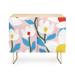Maritza Lisa White Springs Florals Credenza - Deny Designs -Furniture Sales Shop GUEST bcff639c 044d 4639 a81a 78fd69afeab7