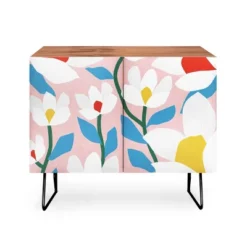 Maritza Lisa White Springs Florals Credenza - Deny Designs -Furniture Sales Shop GUEST ce076ebd b4bd 4e16 a756 f856d06da6ba