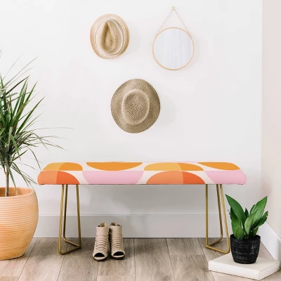 ThirtyOne Illustrations Bench Tangerine/Black - Deny Designs 5 ThirtyOne Illustrations Bench Tangerine/Black - Deny Designs - Image 3