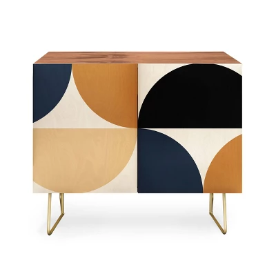 Color Poems Bold Minimalism XII Walnut Credenza - Deny Designs 6 Color Poems Bold Minimalism XII Walnut Credenza - Deny Designs - Image 4