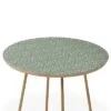 Round Little Arrow Design Co Farmhouse Diamonds Sage Side Table Green/Gold - Deny Designs -Furniture Sales Shop GUEST e1bc0efc 7a39 4607 b7a4 b92c330ac734