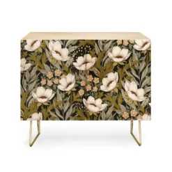 Avenie Floral Meadow Spring Green Credenza - Deny Designs -Furniture Sales Shop GUEST ea642b39 761f 4e9f ab03 e32ada88e8b8