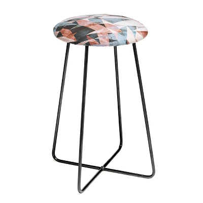 Marta Barragan Camarasa Geometric Shapes Textures Counter Stool - Deny Designs 4 Marta Barragan Camarasa Geometric Shapes Textures Counter Stool - Deny Designs - Image 2
