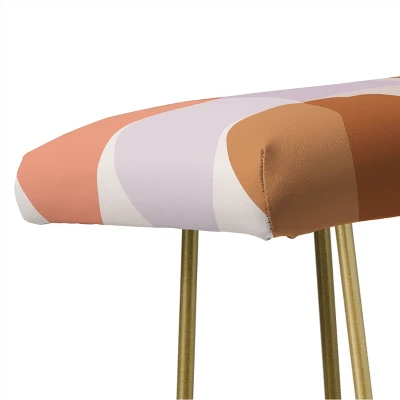 ThirtyOne Illustrations Bench Plum/Tangerine - Deny Designs 4 ThirtyOne Illustrations Bench Plum/Tangerine - Deny Designs - Image 2