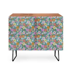 Schatzi Betty Floral Walnut Brown Credenza - Deny Designs -Furniture Sales Shop GUEST f5813370 a06d 4132 9b88 96b6b37535ad