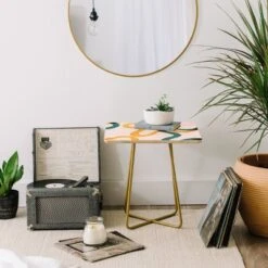 ThirtyOne Illustrations Streamers Side Table - Deny Designs -Furniture Sales Shop GUEST ff4b3d5e d8b1 4185 b5fe 48c1aff37c54